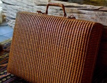 Attache case made of rattan